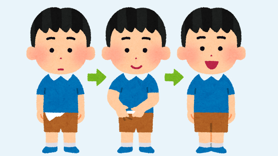 画像:「シャツが出てるよ」d